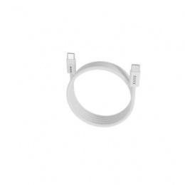 Töltőkábel, USB-C - USB-C, mágneses, 100W, 1 m, AVAX "CB610W Magnety", fehér