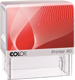 Bélyegző, COLOP "Printer IQ 40" fehér ház - fekete párnával