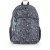 Hátizsák, iskolatáska, cipzáras, GABOL "Secret", szürke, virágmintás